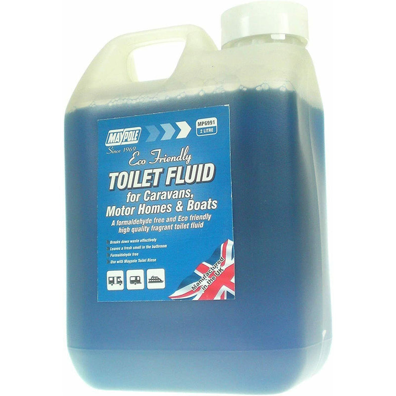 Eco Friendly Toilet Blue Chemical Fluid 2 Litre Maypole - Dynamic Drive