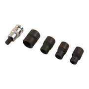 Laser Pentagon Socket & Bit Set 1/2"D 5pc 7811 Laser - Dynamic Drive