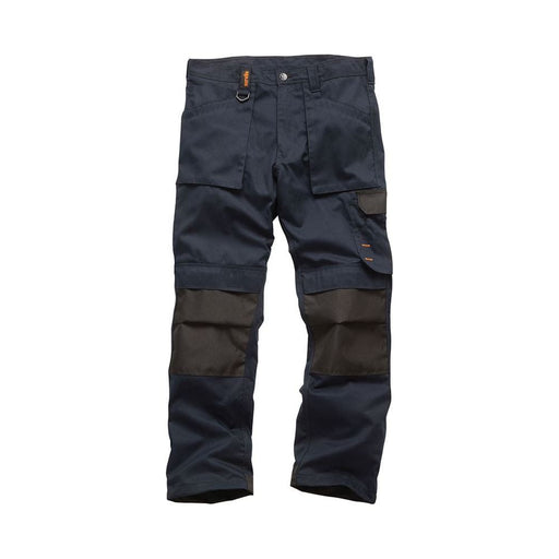 Scruffs Worker Trousers Navy 34S Scruffs - Dynamic Drive