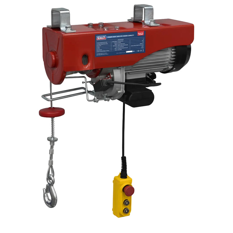 Sealey Power Hoist 1000kg Capacity 230V/1ph