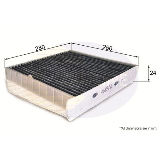 Comline Cabin Air Filter (Pollen Filter) fits Volvo S60 I 2000-2010 2.0 2.4 2.5
