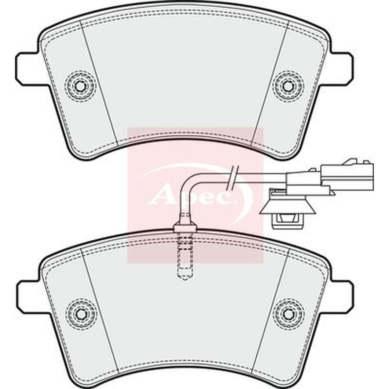 Apec Front Brake Pad Set fits Nissan NV250 2019 on