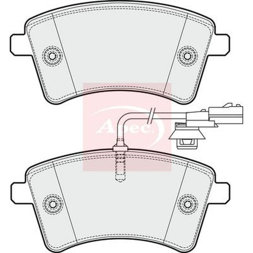 Apec Front Brake Pad Set fits Nissan NV250 2019 on