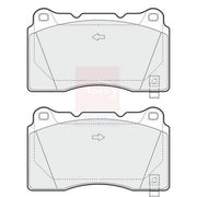 Apec Front Brake Pad Set fits Cadillac Ats 2013 on 2.0