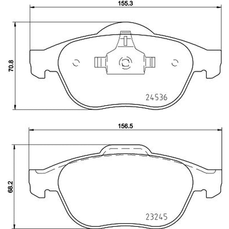 Mintex Front & Rear Brake Discs & Pads fits Renault Scénic II 2003-2009 1.9 2.0