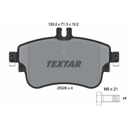 Textar Front Brake Pad Set 2532601