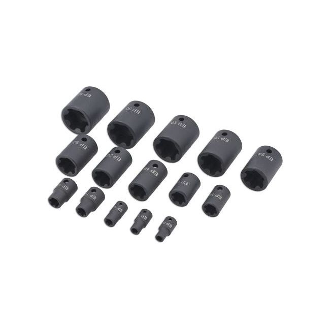 Laser EP Star Impact Socket Set 15pc 8692 Laser - Dynamic Drive