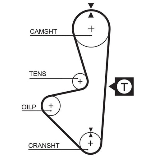 Gates Timing Belt Cambelt 137 Teeth fits Isuzu Trooper I Open Off-Road Vehicle