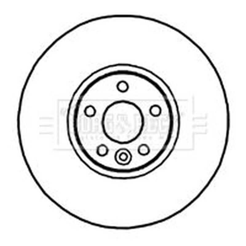 Borg & Beck Front & Rear Brake Discs & Pads fits Volvo XC60 I SUV 2008-2017
