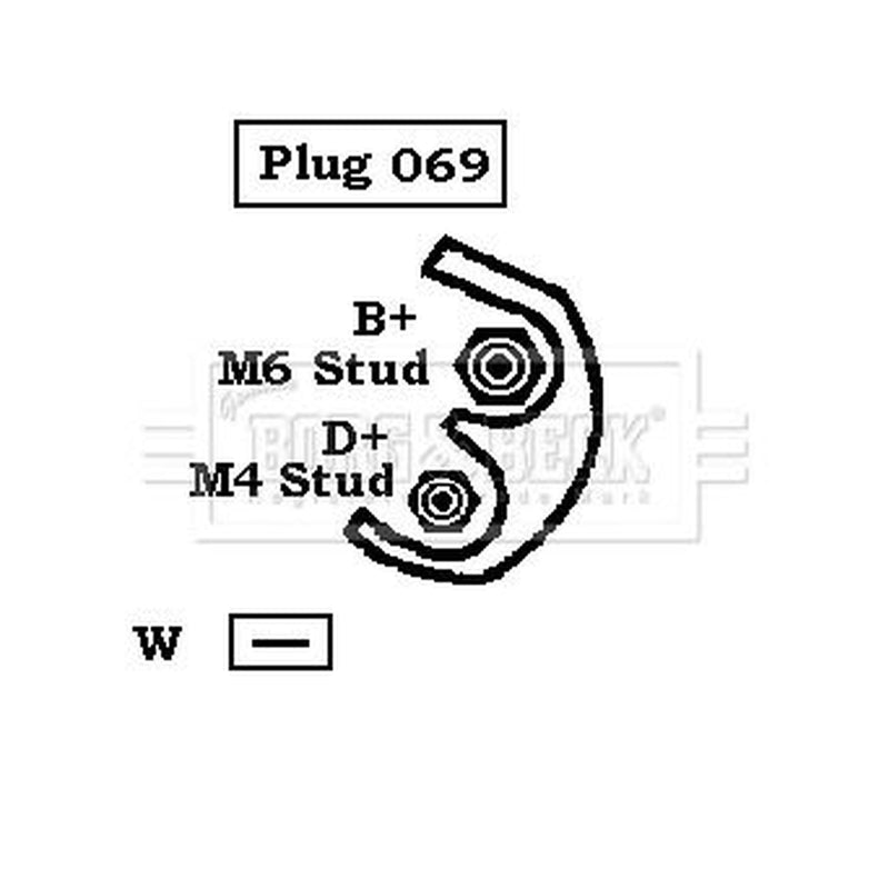 Borg & Beck Car Alternator 12V fits Seat Toledo 1991-1999 1.9