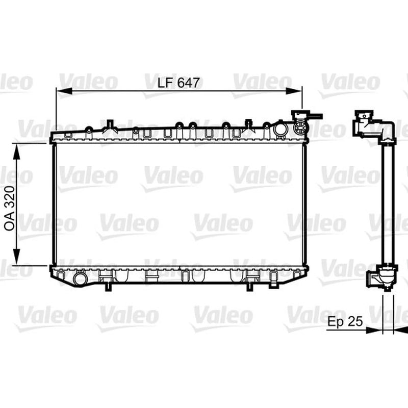 Valeo Engine Radiator 731665