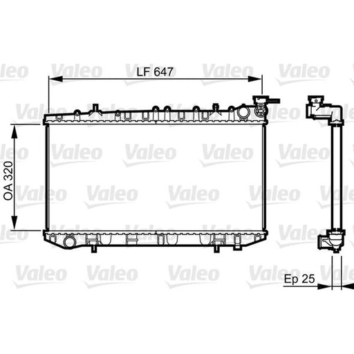 Valeo Engine Radiator 731665