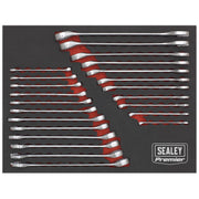 Sealey Premier 23pc Cold Stamped Metric Imperial Combination Spanner Set EVA Sealey  - Dynamic Drive