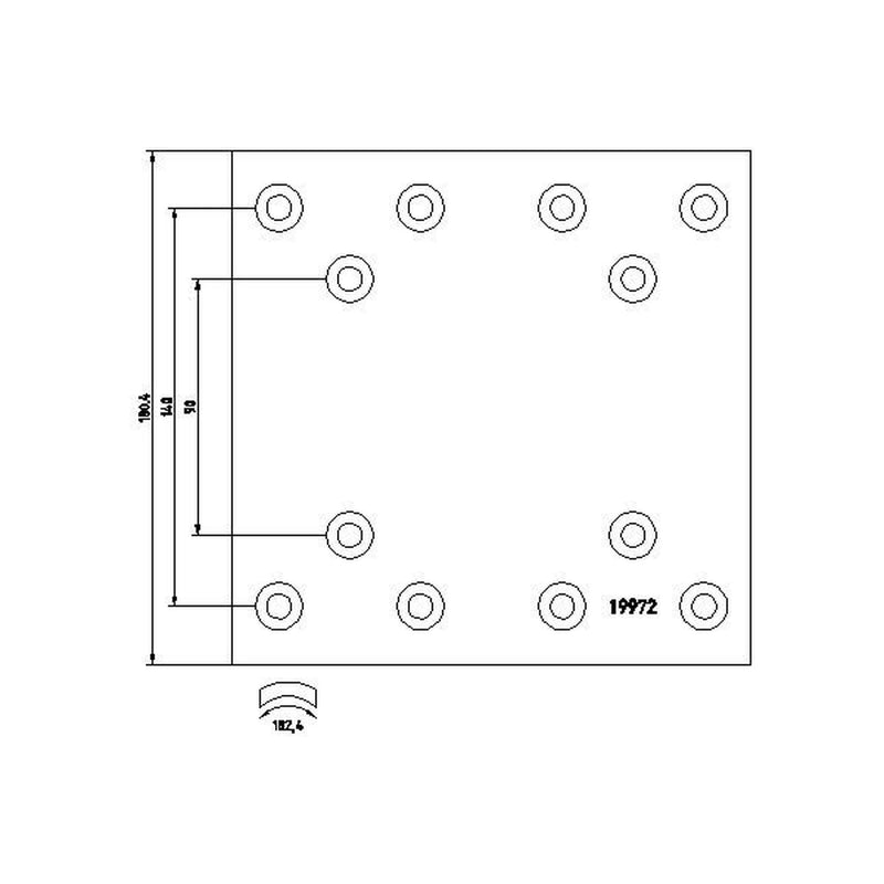 Textar Textar Cv Brake Lining Set 1997201 1997201