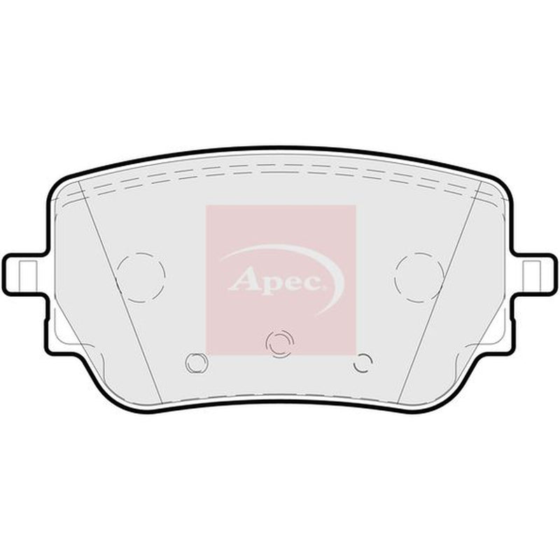 Apec Rear Brake Pad Set fits Mercedes-Benz A-Class 2018-2019