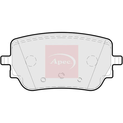 Apec Rear Brake Pad Set fits Mercedes-Benz A-Class 2018-2019