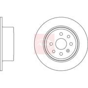 Apec 2 x Solid Rear Brake Discs DSK712-x2