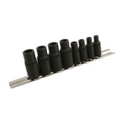 Laser Tap Socket Set 3/8"D, 1/4"D 8pc 6058 Laser - Dynamic Drive