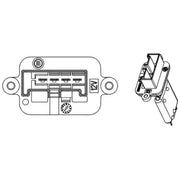 Mahle Heater Blower Resistor fits Opel Meriva A 2003-2010 1.3 1.4 1.6 1.7 1.8