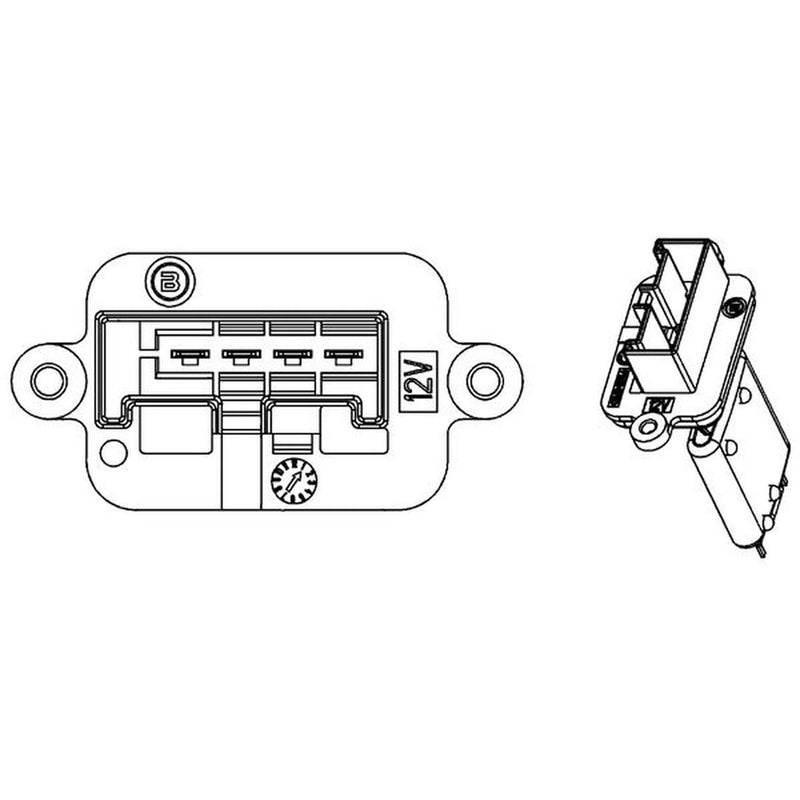 Mahle Heater Blower Resistor fits Opel Meriva A 2003-2010 1.3 1.4 1.6 1.7 1.8