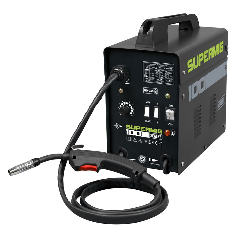 Sealey Gasless MIG Welder 100A 230V SUPERMIG100 Sealey - Dynamic Drive