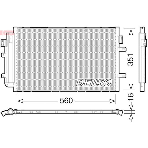 Denso Air Conditioning Condenser fits Iveco Daily IV 2006-2011