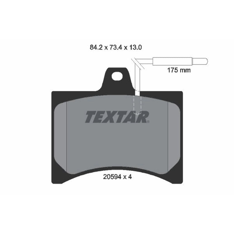Textar Front Brake Pad Set 2059403
