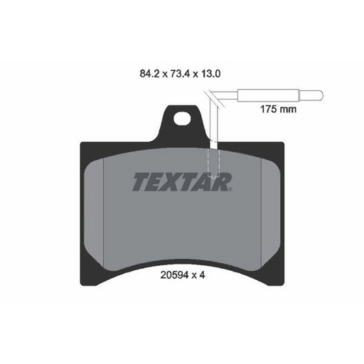 Textar Front Brake Pad Set 2059403