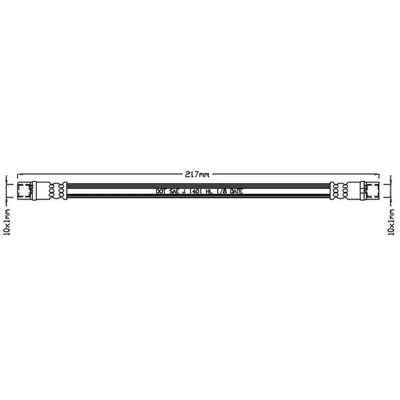 Juratek Brake Hydraulic Hose Line Right JBH1057