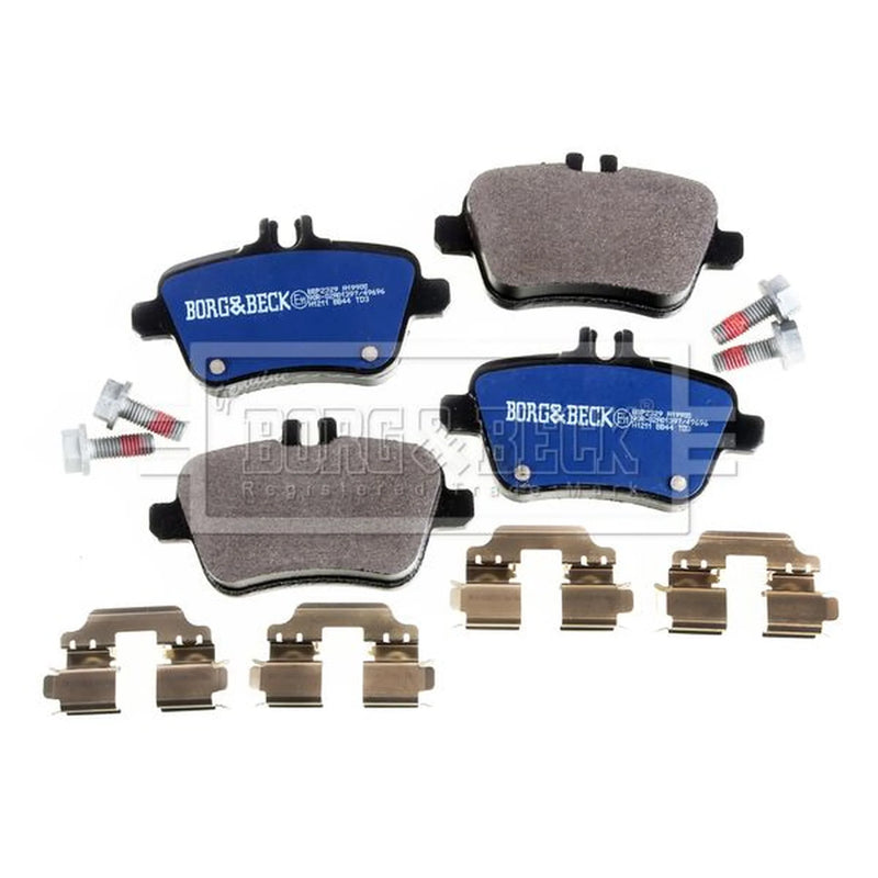 Borg & Beck Front & Rear Brake Discs & Pads fits Mercedes-Benz Cla 2013-2019