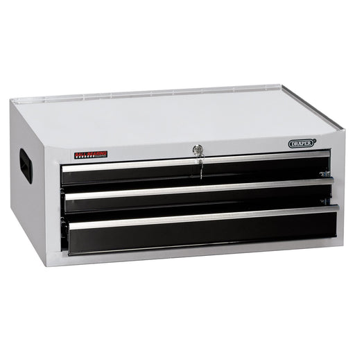 Draper Intermediate Tool Chest, 3 Drawer, 26", White 35741 Draper - Dynamic Drive