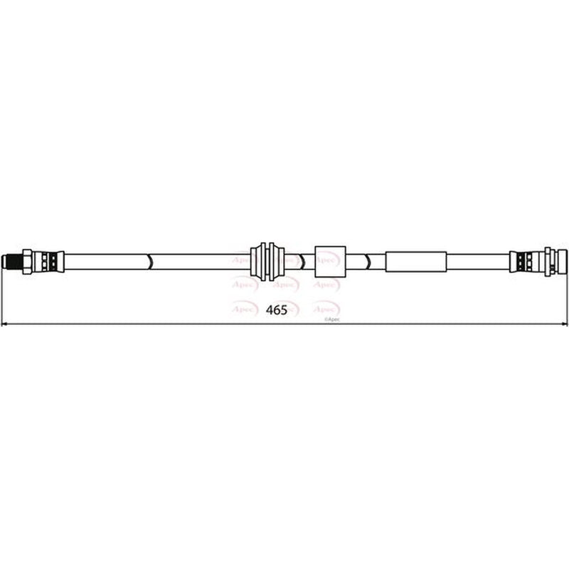 Apec Brake Hydraulic Hose Line Front fits Ford Kuga I 2008-2012 2.0 2.5