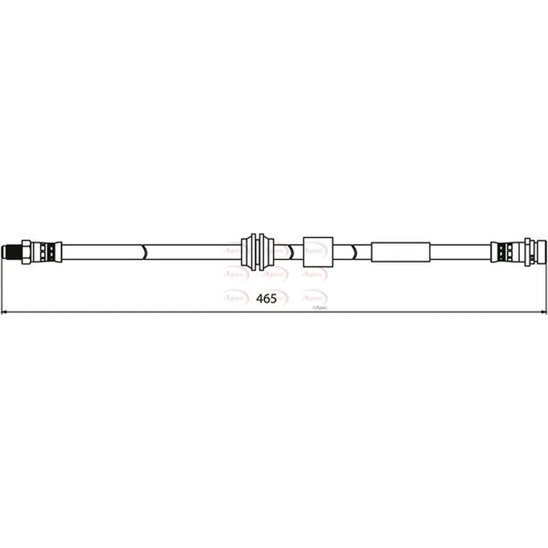 Apec Brake Hydraulic Hose Line Front HOS3929