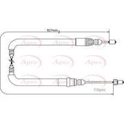 Apec Handbrake Cable Left Rear fits Citroën C4 Grand Picasso I 2006-2013
