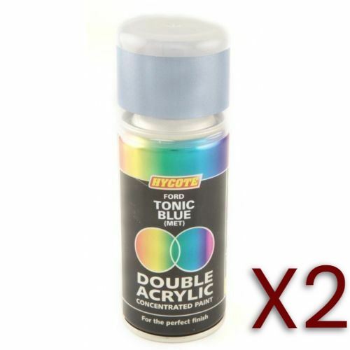 2x Hycote Aerosol Paint for Ford Tonic Blue (Metallic) 150ml Hycote - Dynamic Drive