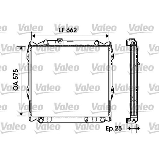 Valeo Engine Radiator 734204
