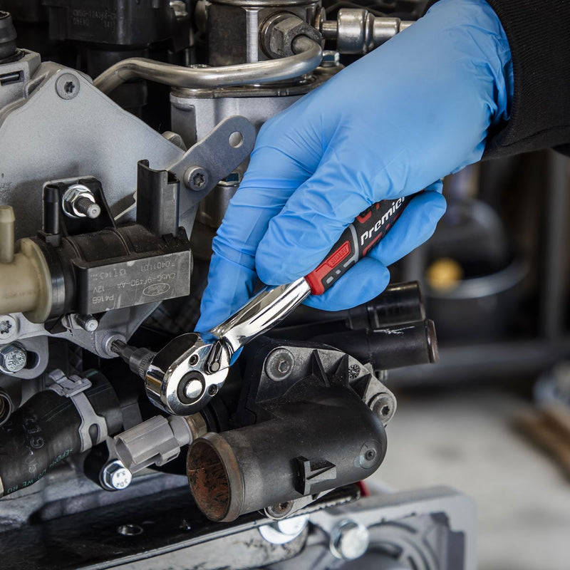 Sealey Premier Premier Offset Ratchet Wrench with Flip Reverse 1/4"Sq Drive Sealey Premier - Dynamic Drive