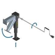 AL KO Arex Light Plastic Steady Legs (Double Extended/Pair) AL-KO - Dynamic Drive