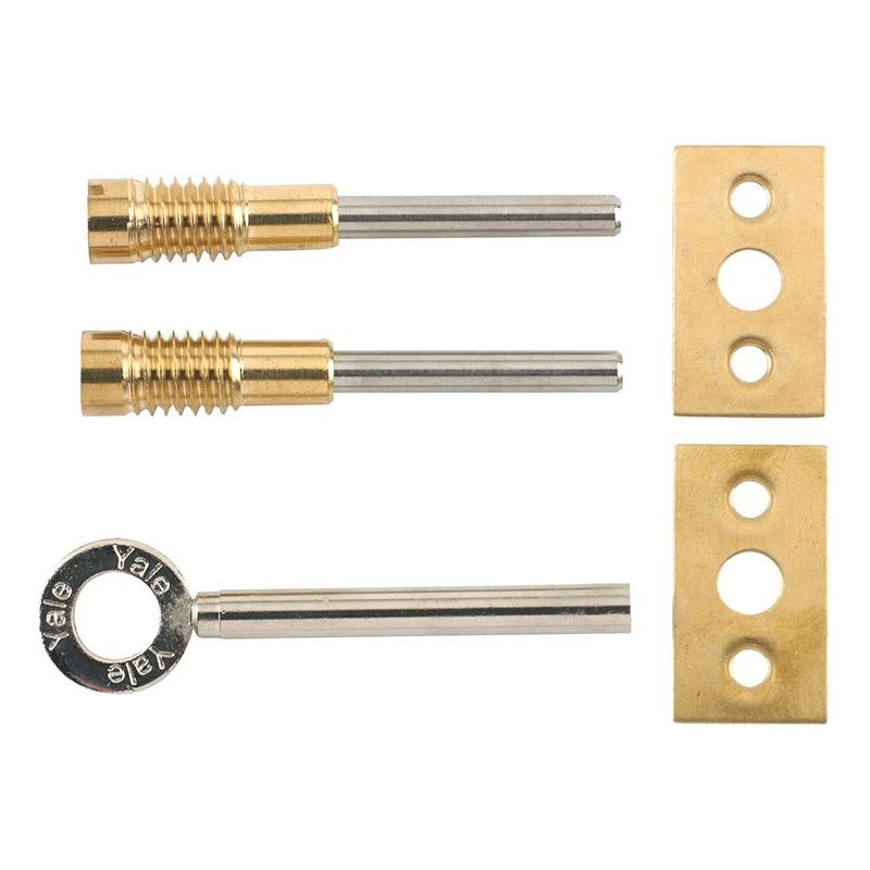 Yale Locks 8013 Dual Screw Window Lock Brass Finish Pack of 2 Yale Locks - NN4 Online