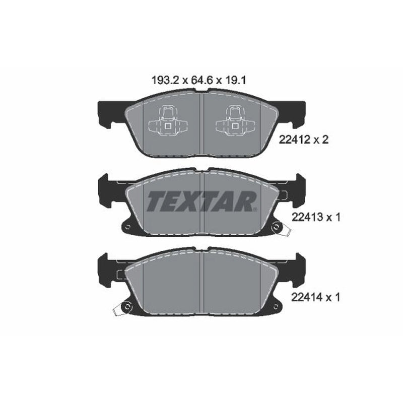 Textar Front Brake Pad Set 2241201