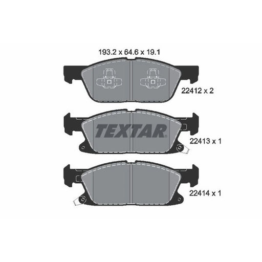 Textar Front Brake Pad Set 2241201