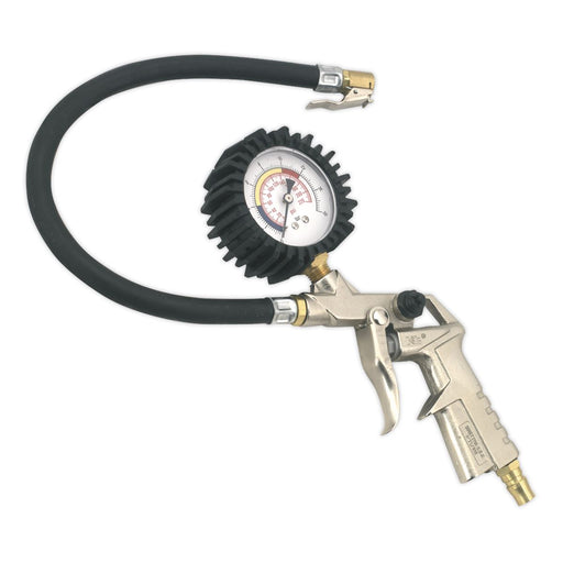 Sealey Tyre Inflator with Clip-On Connector SA924 Sealey - Dynamic Drive