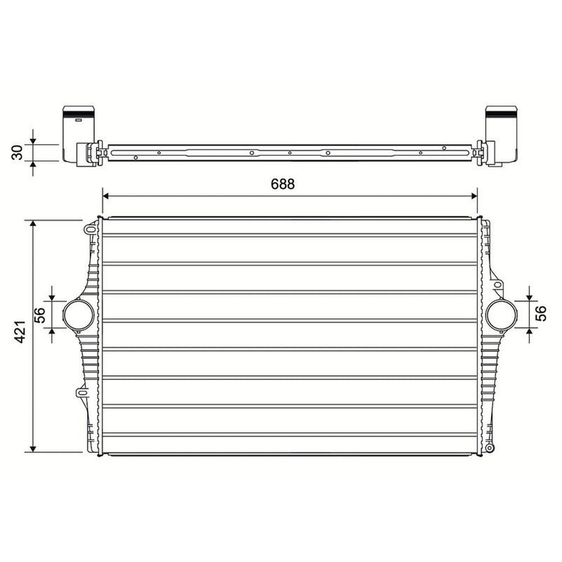Valeo Intercooler (Charge Air Cooler) 881578