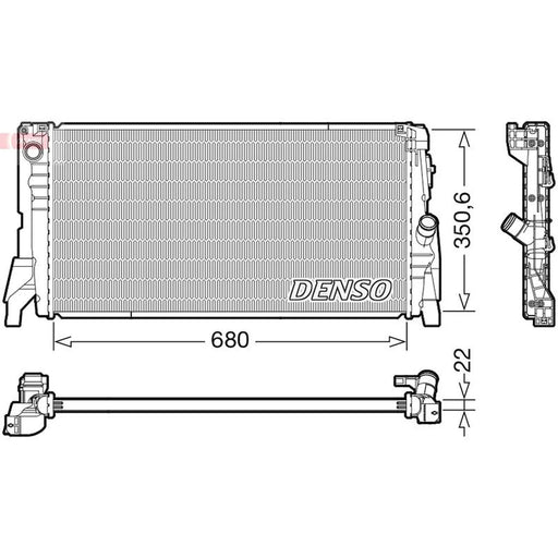 Denso Engine Radiator fits Mini Mini 2013-2017