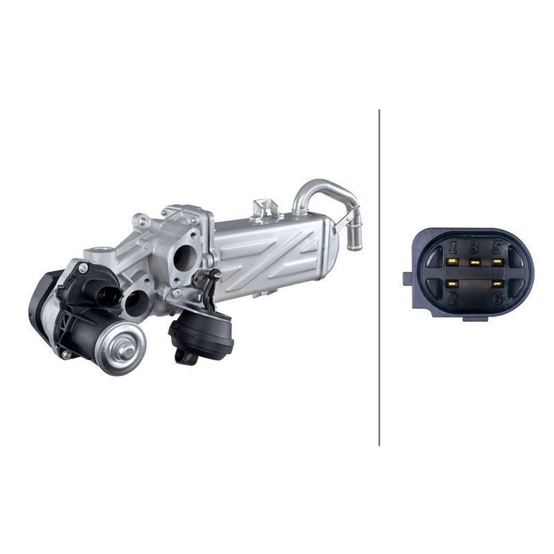 Hella EGR Exhaust Gas Recirculation Module fits Audi A3 2003-2013 1.6 2.0