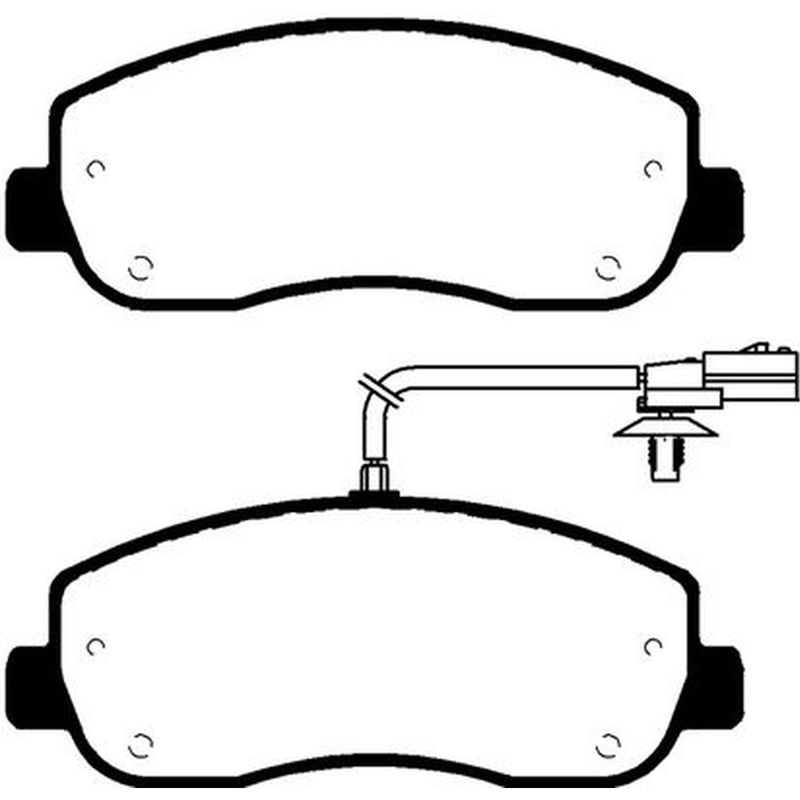 Abtex Front Brake Pad Set fits Nissan Interstar 2021-2024