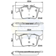 Comline Front & Rear Brake Discs & Pads fits Volvo XC60 II 2017-2021