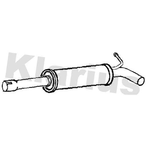 Klarius Box With Front Pipe Front fits Audi A3 2017-2018 1.5