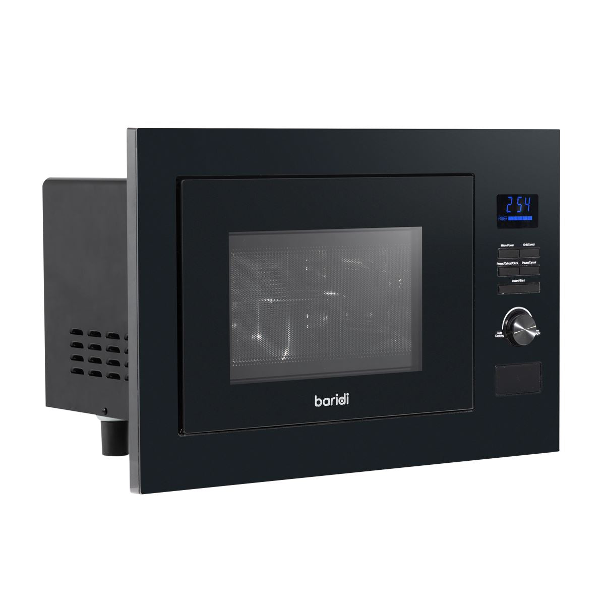 Baridi Integrated Microwave Oven with Grill 25L Capacity 900W - Black Baridi - Dynamic Drive