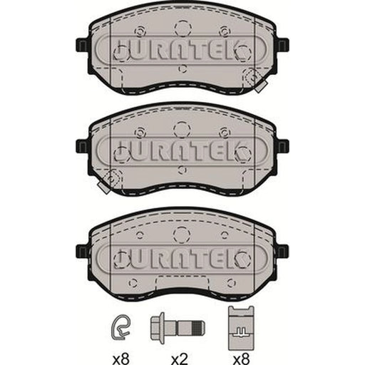Juratek Front Brake Pad Set fits Mercedes-Benz X-Class 2017-2020